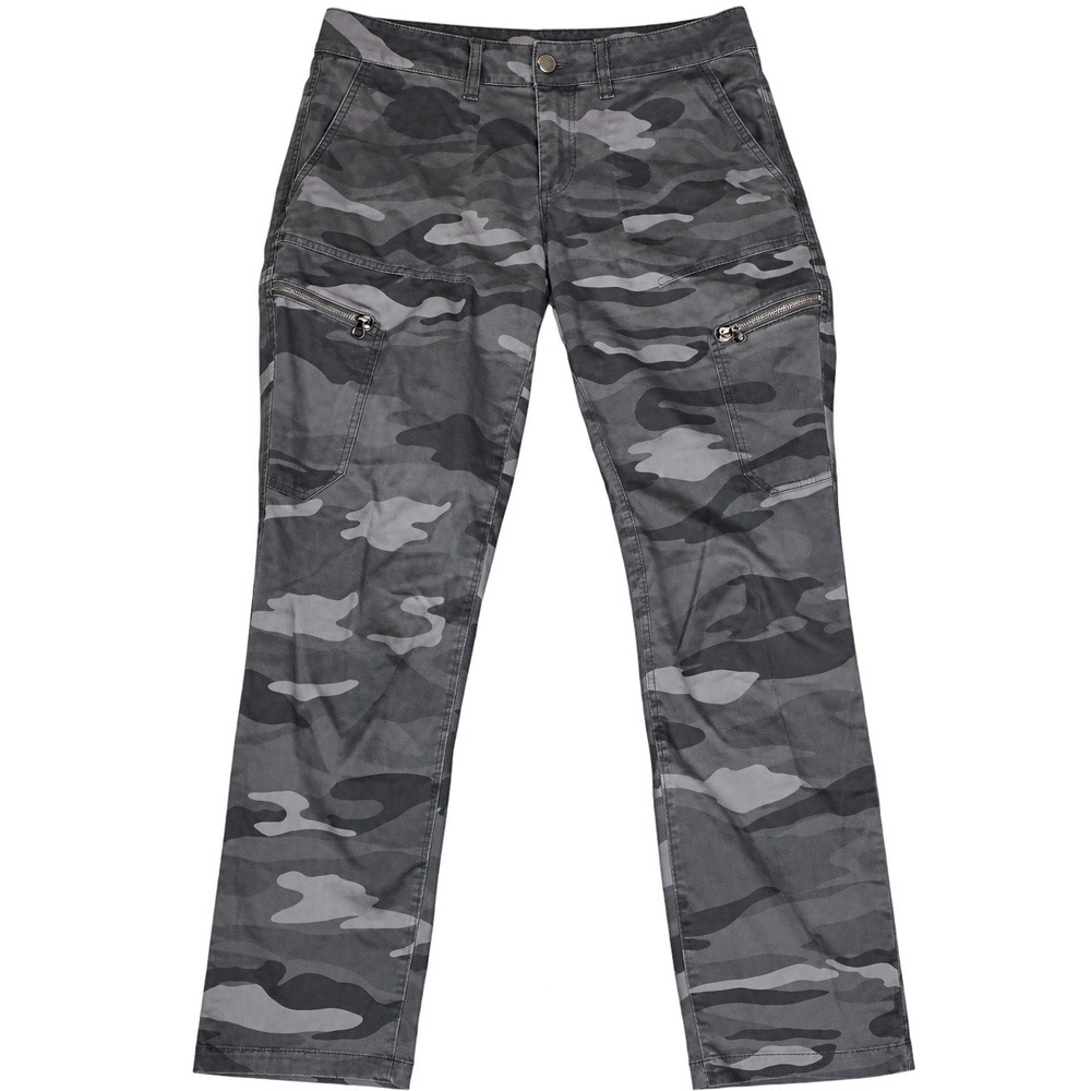 Democracy Ab Technology Camo Stretch Waist Pants Women 10 Grey